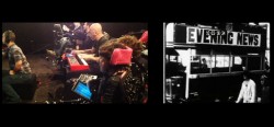 Images of the band performing live sound to silent film at the BFI Southbank earlier this year